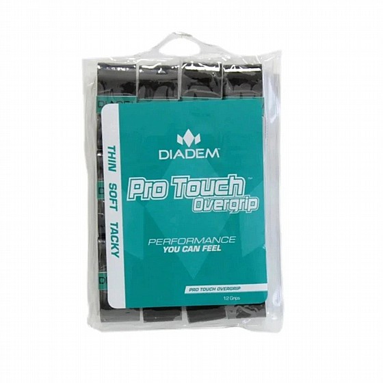 Diadem Pro Touch Overgrip 12 Pack - Black