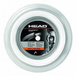 Head Gravity Hybrid String Reel 200m - White, Grey